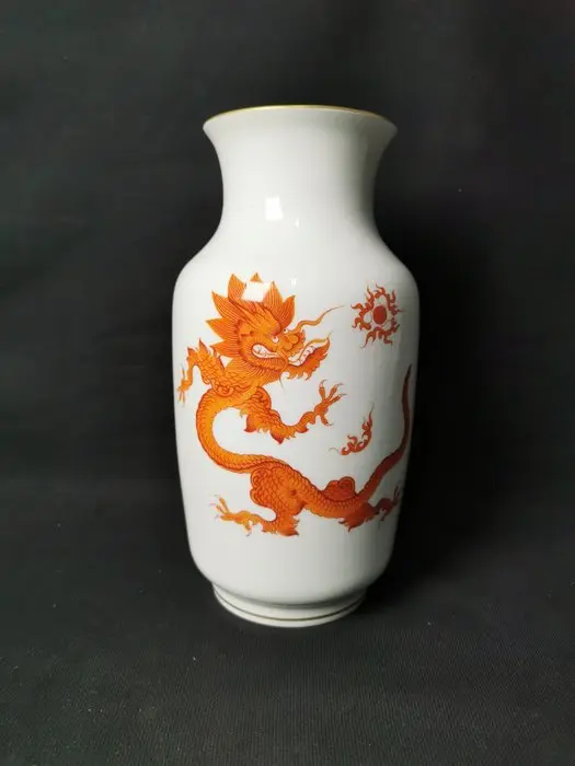 Meissen – Grande vaso in porcellana con decorazione del...