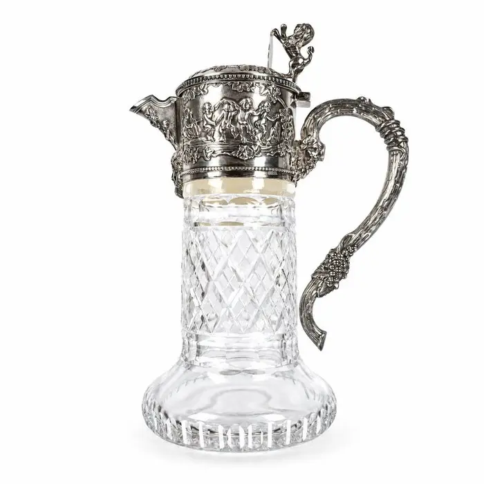 Topazio (attr.) - Decanter - 'Claret jug' - .925 silver