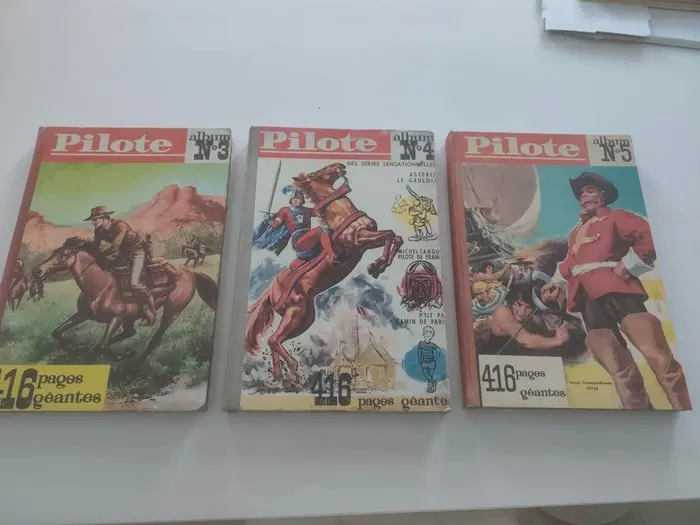 Pilote (magazine) - Recueils N°3 au N°5 - 3 Album - First edition - 1962