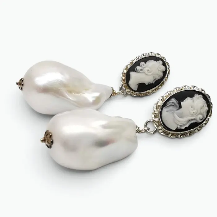 Pearl - Sterling Silver 925 - Earrings - Edison pearls