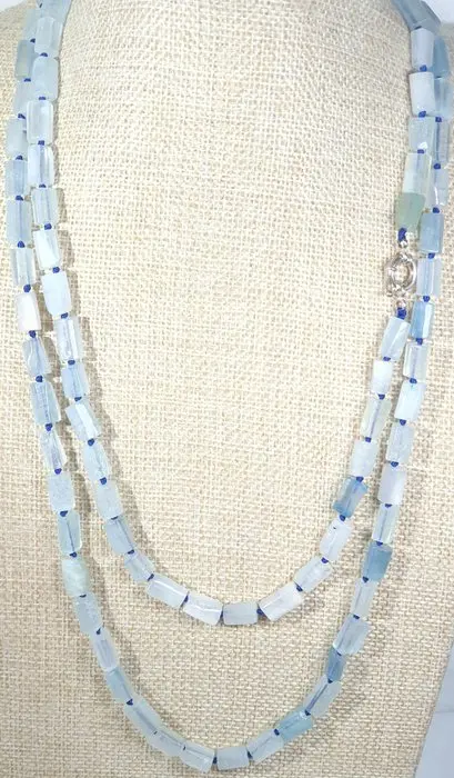 Natural Aquamarine - Symbol of Divine Protection - 925...