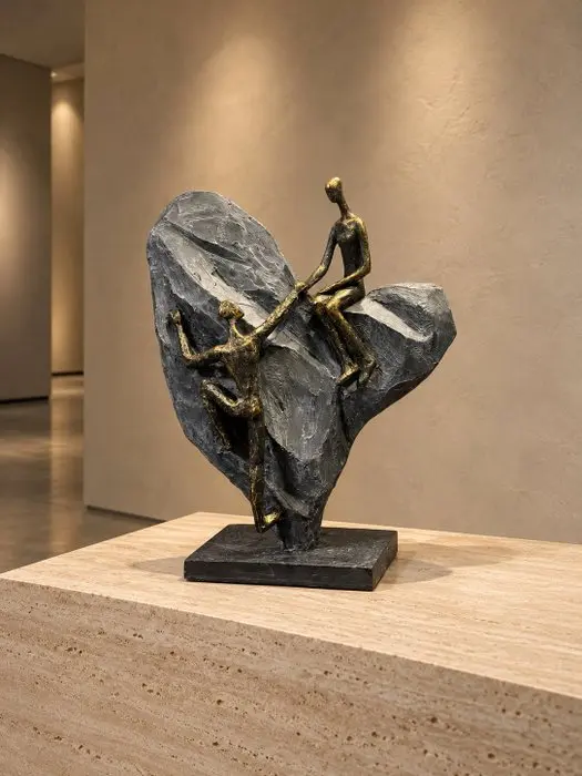 Sculpture, Verbondenheid - Handgemaakt - 29.7 cm - Resin