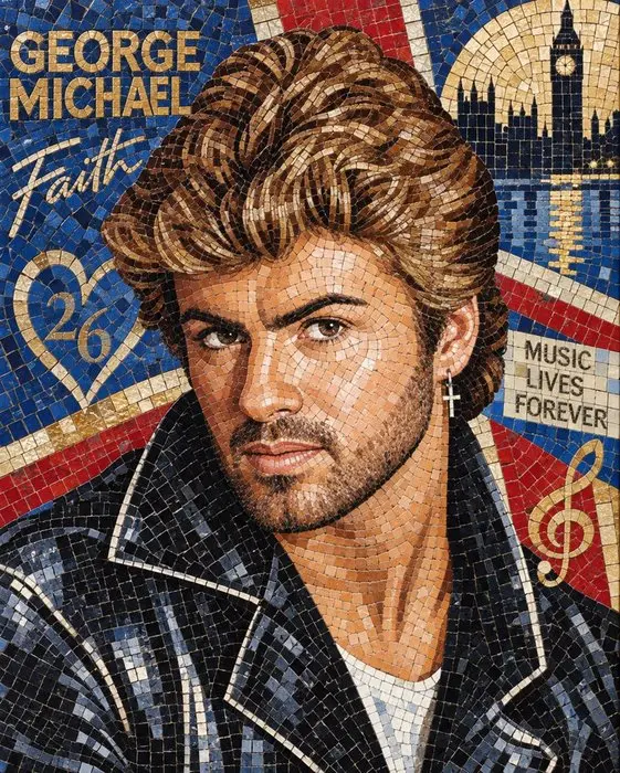 George Michael Mosaico - 2026 45x55 Cm