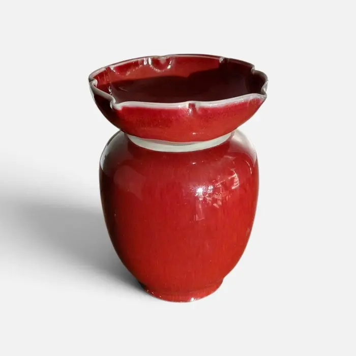 Vase - Porcelain - China - Mid 20thC. Sang de Boeuf (No reserve price)