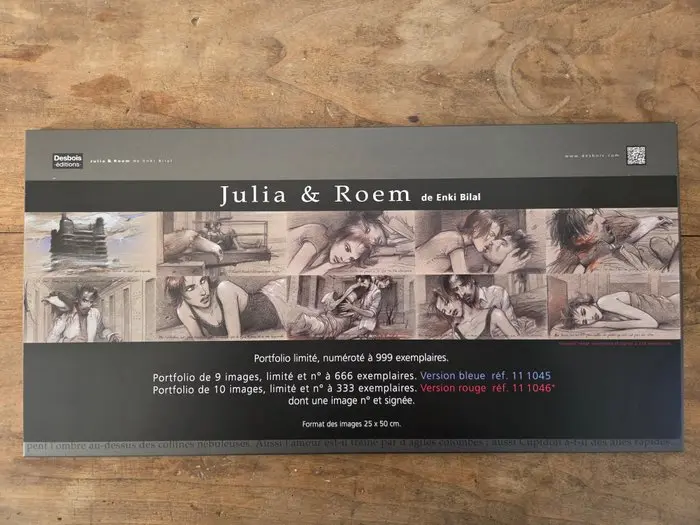 Enki Bilal - 1 Limited Portfolio - Julia & Roem - Version Rouge - 2011