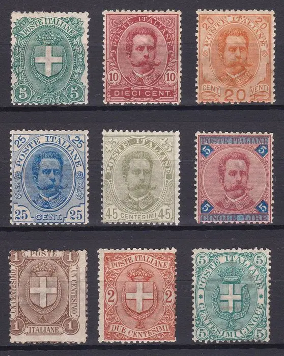 Italy Kingdom 1891/1897 - Selection of two complete...