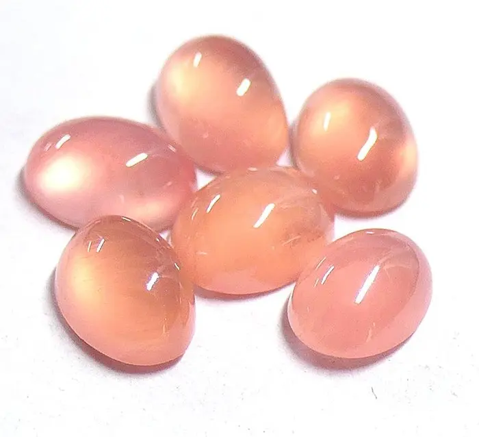 Lot - 100% natural rhodochrosite - top quality Cabochon- 1.16 g - (6)