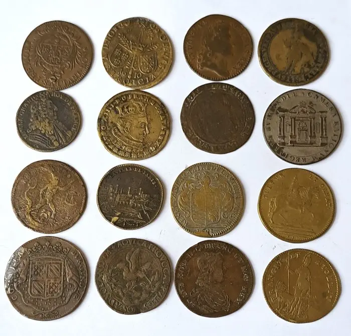 Europe. gettoni token Vari periodi (No reserve price)
