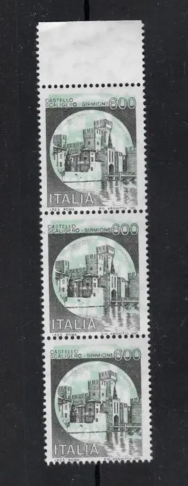 Italy 1980 - variety Italian Republic - Castelli 600 lire...