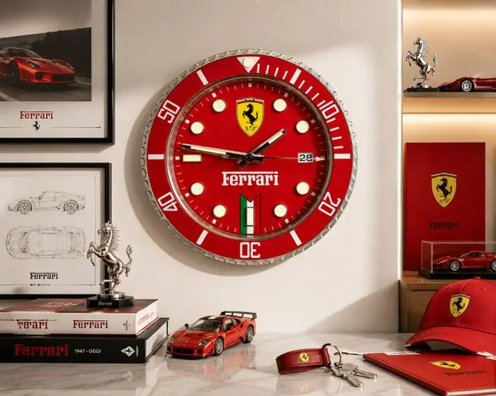 Wall clock - Steel - 2020+ - Pop Art Rolex Ferrari