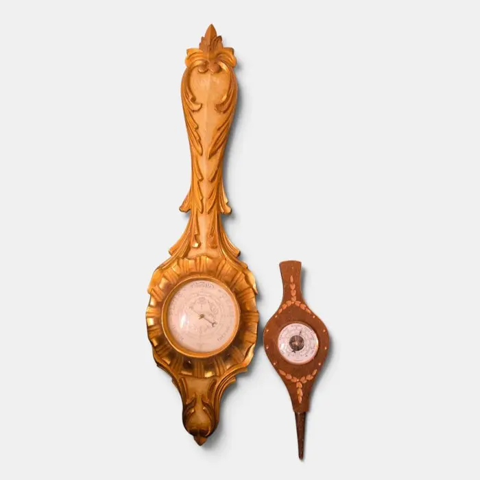 Weather station - Wood - Franz. Barometer Banjo-St