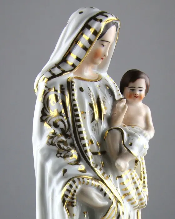 Vieux Bruxelles - Figurine - Virgin Mary and Child - Porcelain