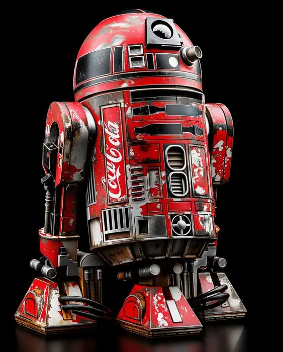 I_KONIQ - Red sparkling R2D2