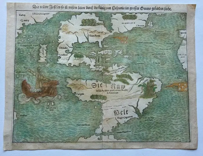 North America - South America; Sebastian Münster - “Die...