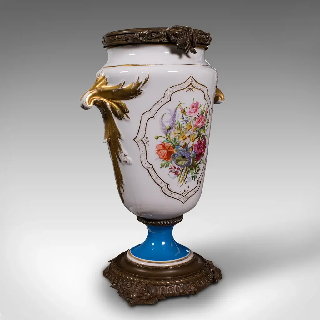 Antique Decorative Jardiniere, French, Ceramic, Display Planter, Vase