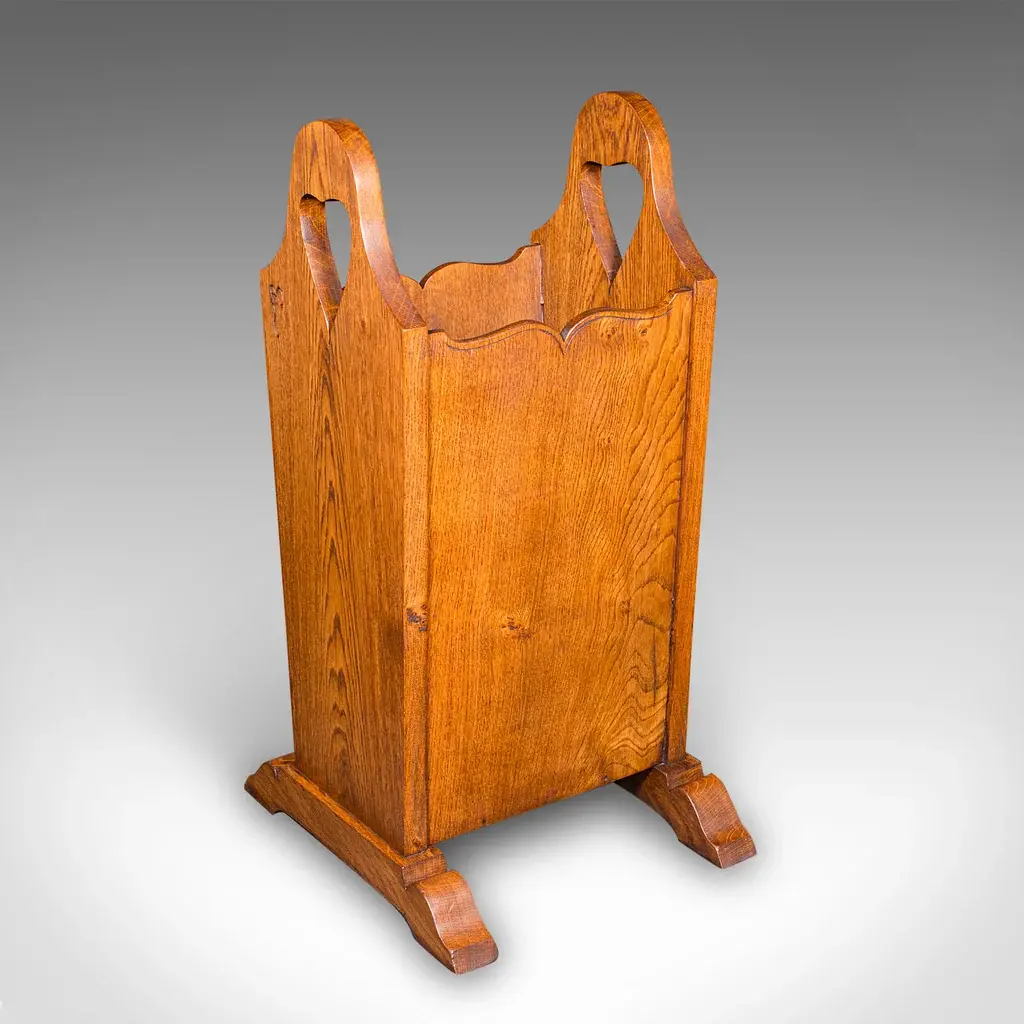 Antique Stick Stand, English Oak, Reception Hall, Arts & Crafts, Victorian