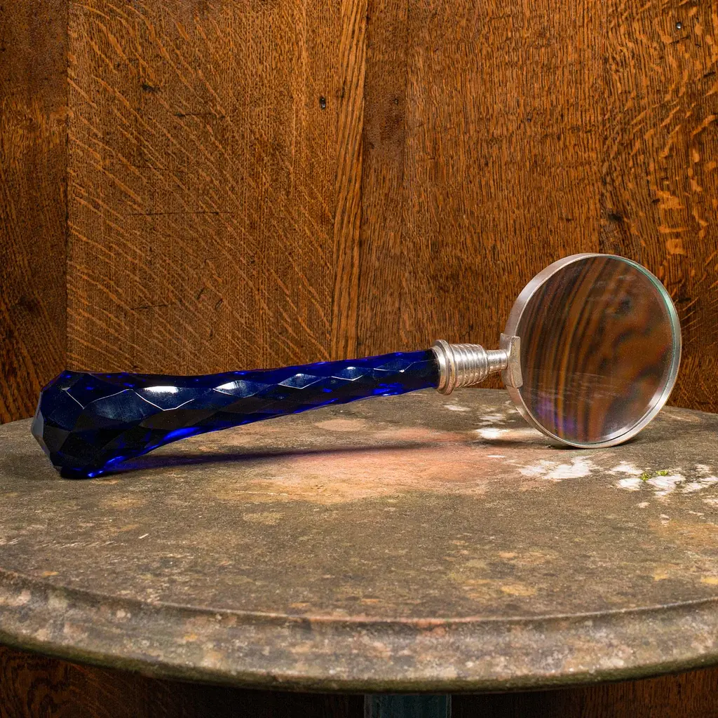 Antique Scholar's Magnifying Glass, French, Sewing, Library Magnifier