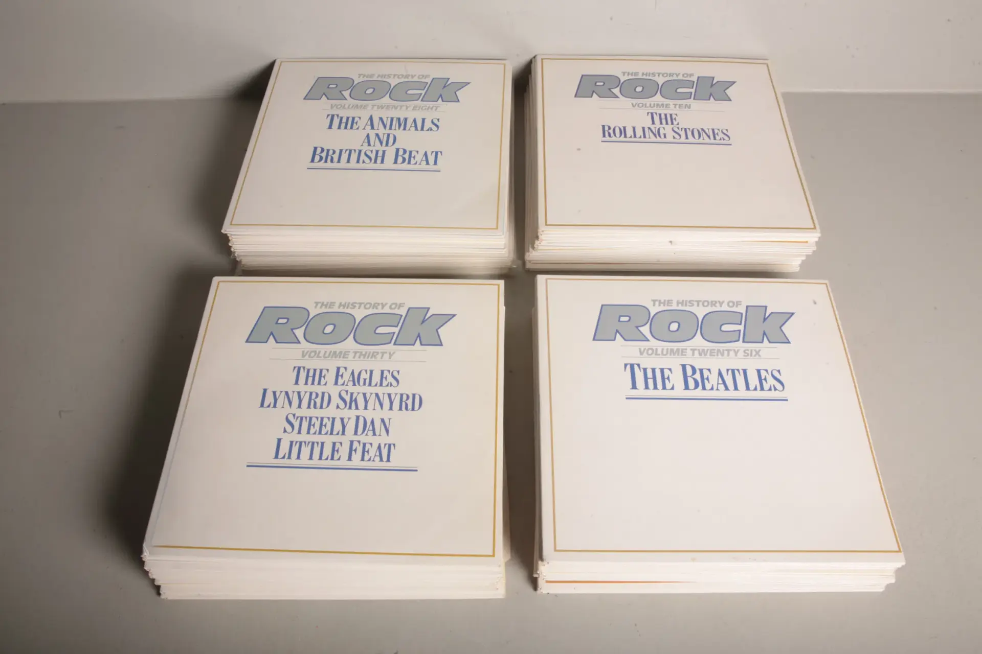 The history of rock- Vinylskivor, 40st dubbel LP, Komplett