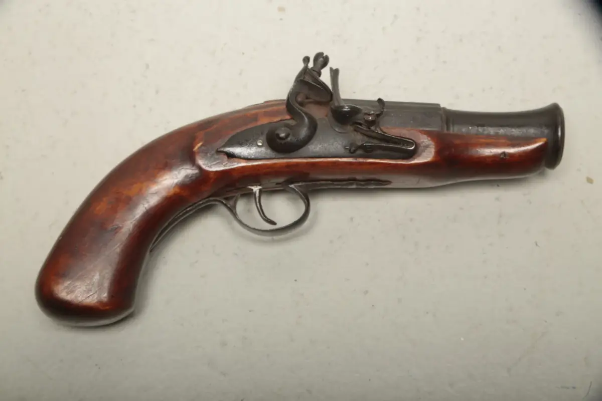 Flintlås- Pistol, 1800/1900-tal