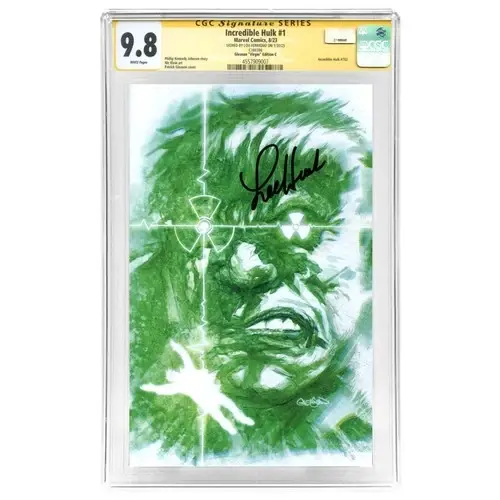 Lou Ferrigno Autographed 2023 Incredible Hulk #1 Pat Gleason Variant CGC SS 9.8