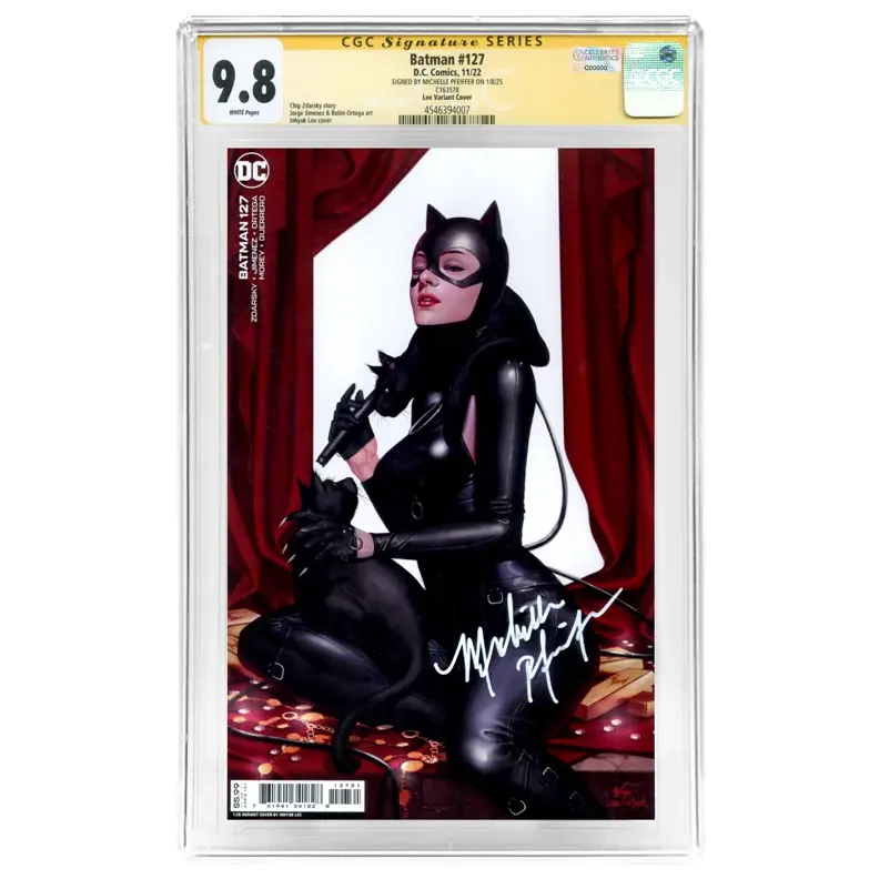 Michelle Pfeiffer Autographed 2022 Catwoman #127 Inhuyk Lee Variant CGC SS 9.8