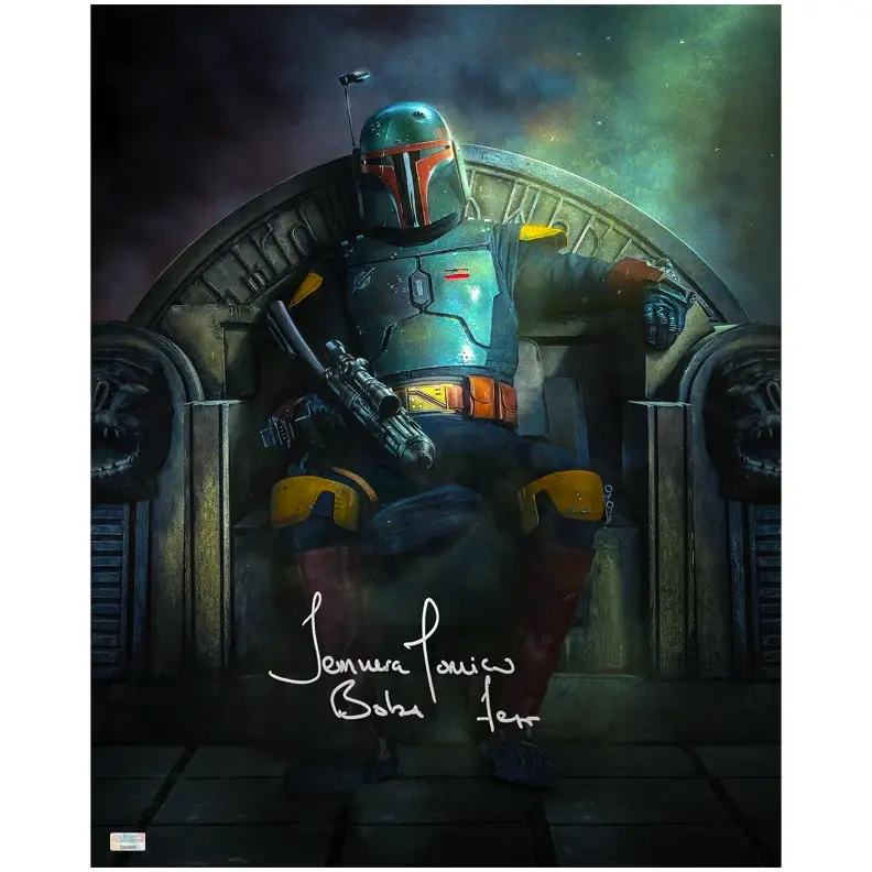 Temuera Morrison Autographed Star Wars The Book of Boba Fett The Throne