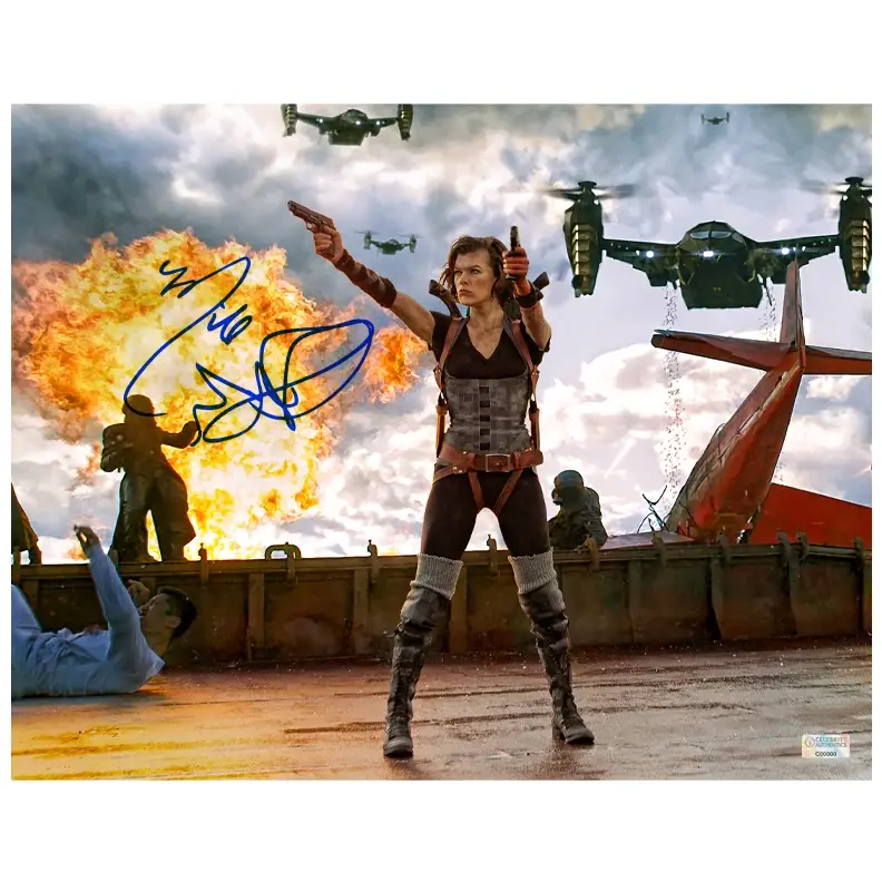 Milla Jovovich Autographed 2012 Resident Evil: Retribution Alice in