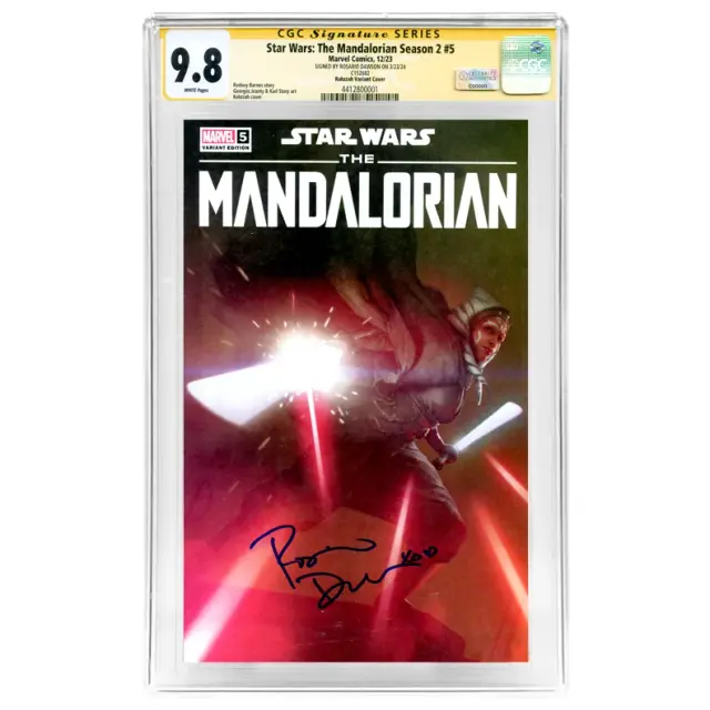 Rosario Dawson 2023 Autographed Star Wars The Mandalorian Seaon 2