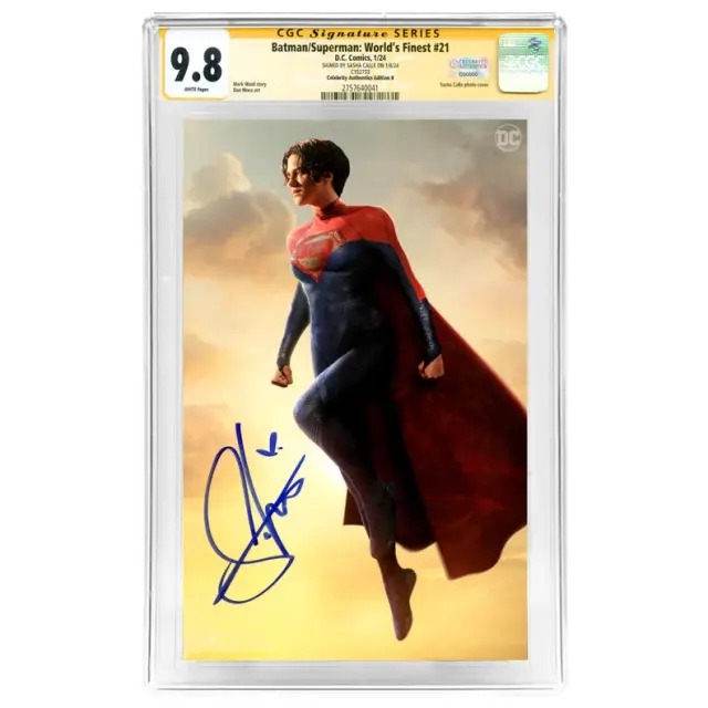 Sasha Calle Autographed 2023 Batman Superman World's Finest #21 Supergirl