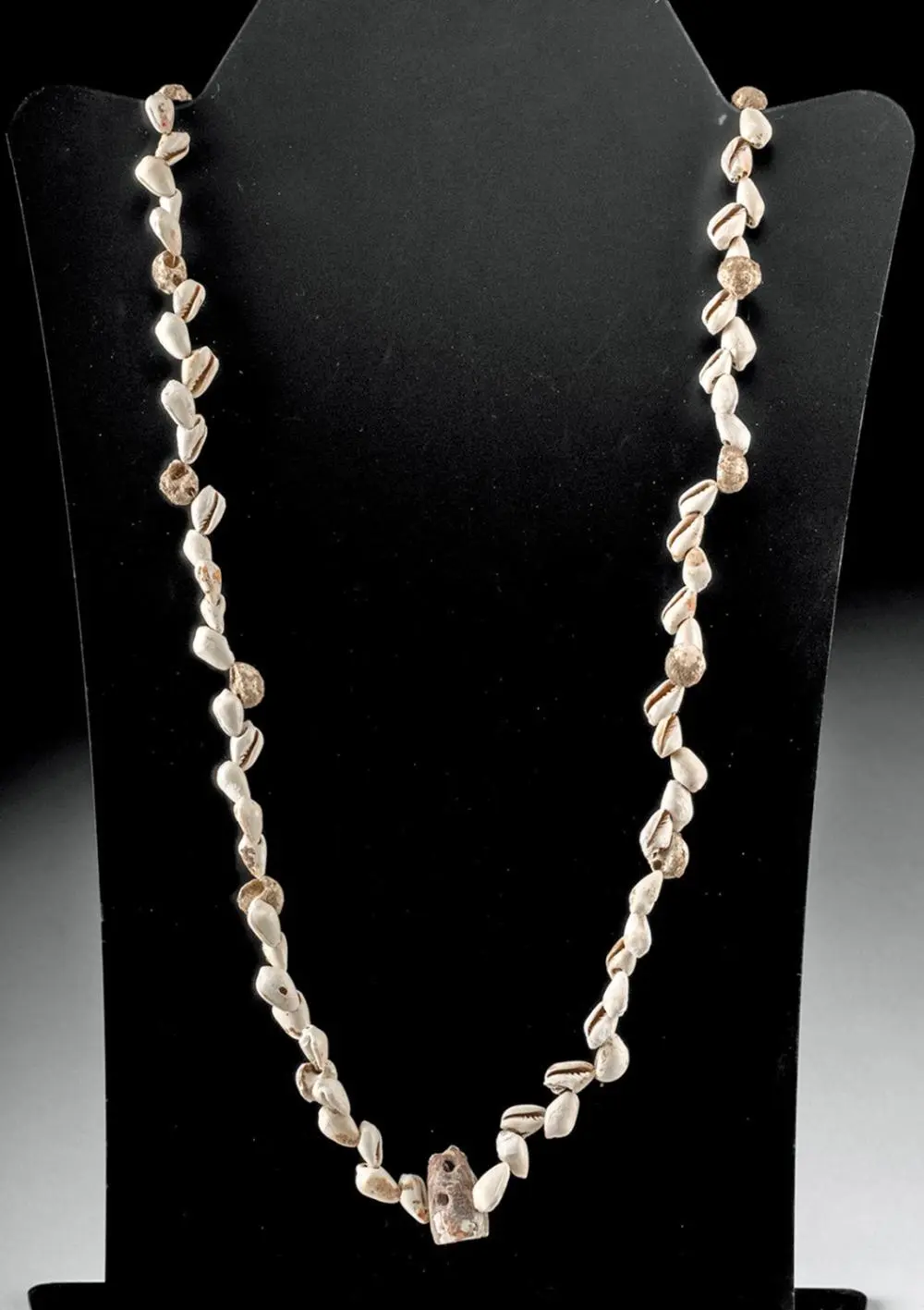 Ancient Caddo Mississippian Shell Bead Necklace
