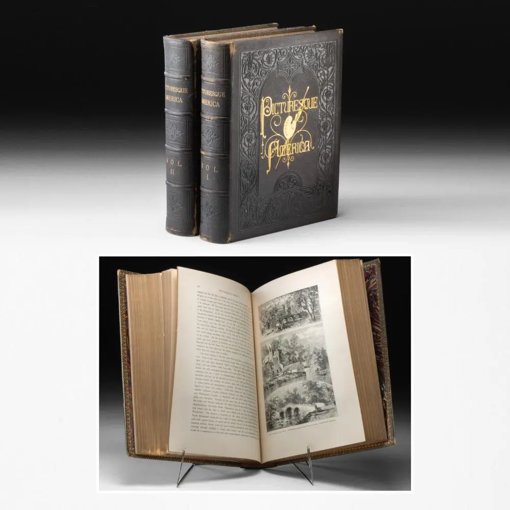 "Picturesque America" First Edition Vols. I & II, William Cullen Bryant