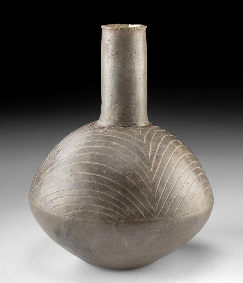 Mississippian Caddo Bailey Engraved Bottle - Trailed