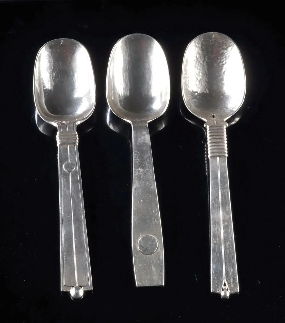 3 Spratling & Sucesores de Spratling Silver Spoons
