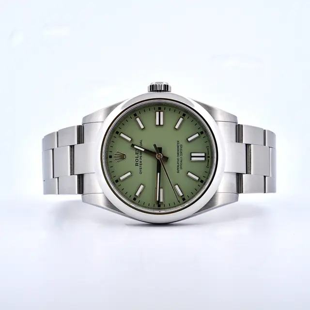 Rolex Oyster Perpetual 41 Ref. 134300 Pistachio -Oanvänd