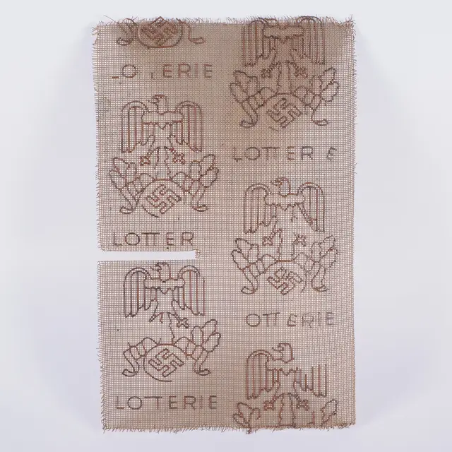Los 2368: 3. Reich, Papierschöpfsieb mit Wasserzeichen, Reichsadler