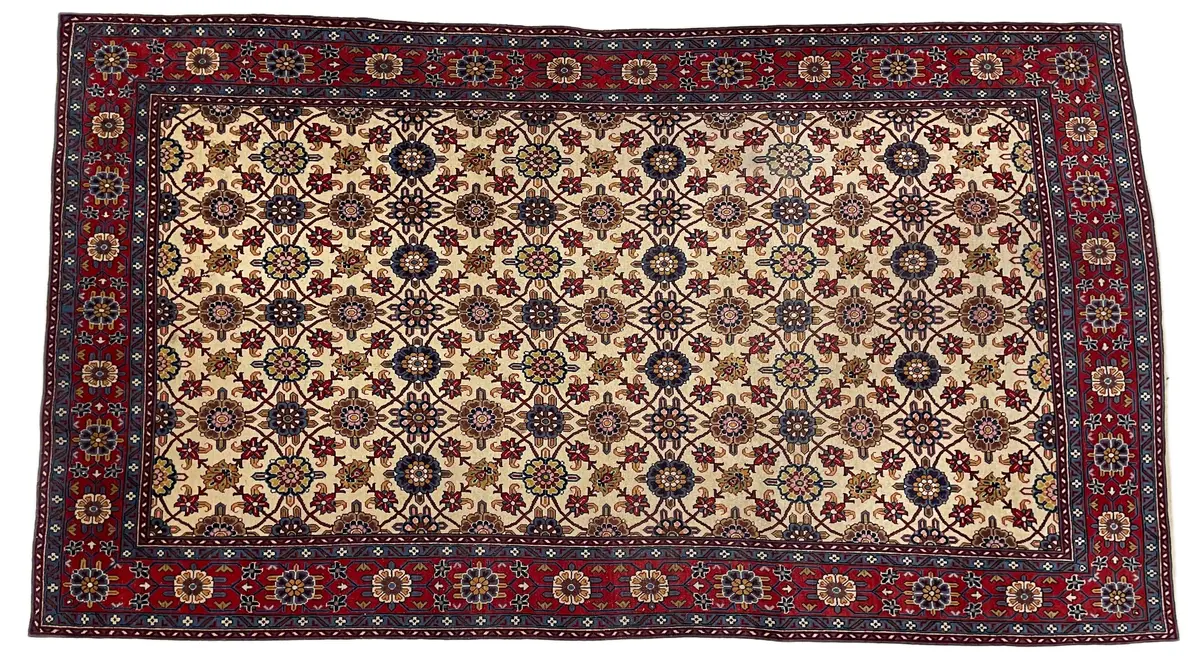 Los 1360: Handgeknüpfter Orientteppich mit Mahi-Design, Persien, 243x 137cm