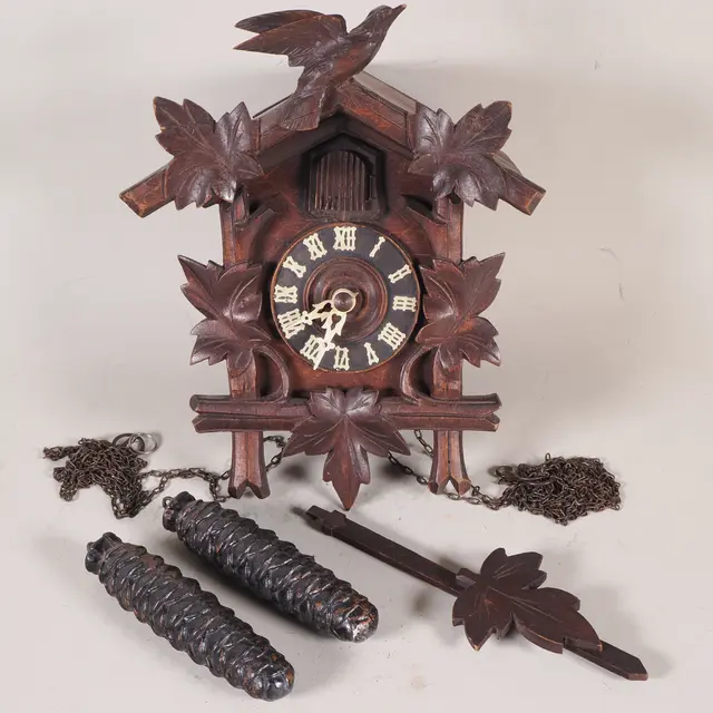 Los 553: Miniatur einer Kuckuck Uhr um 1900