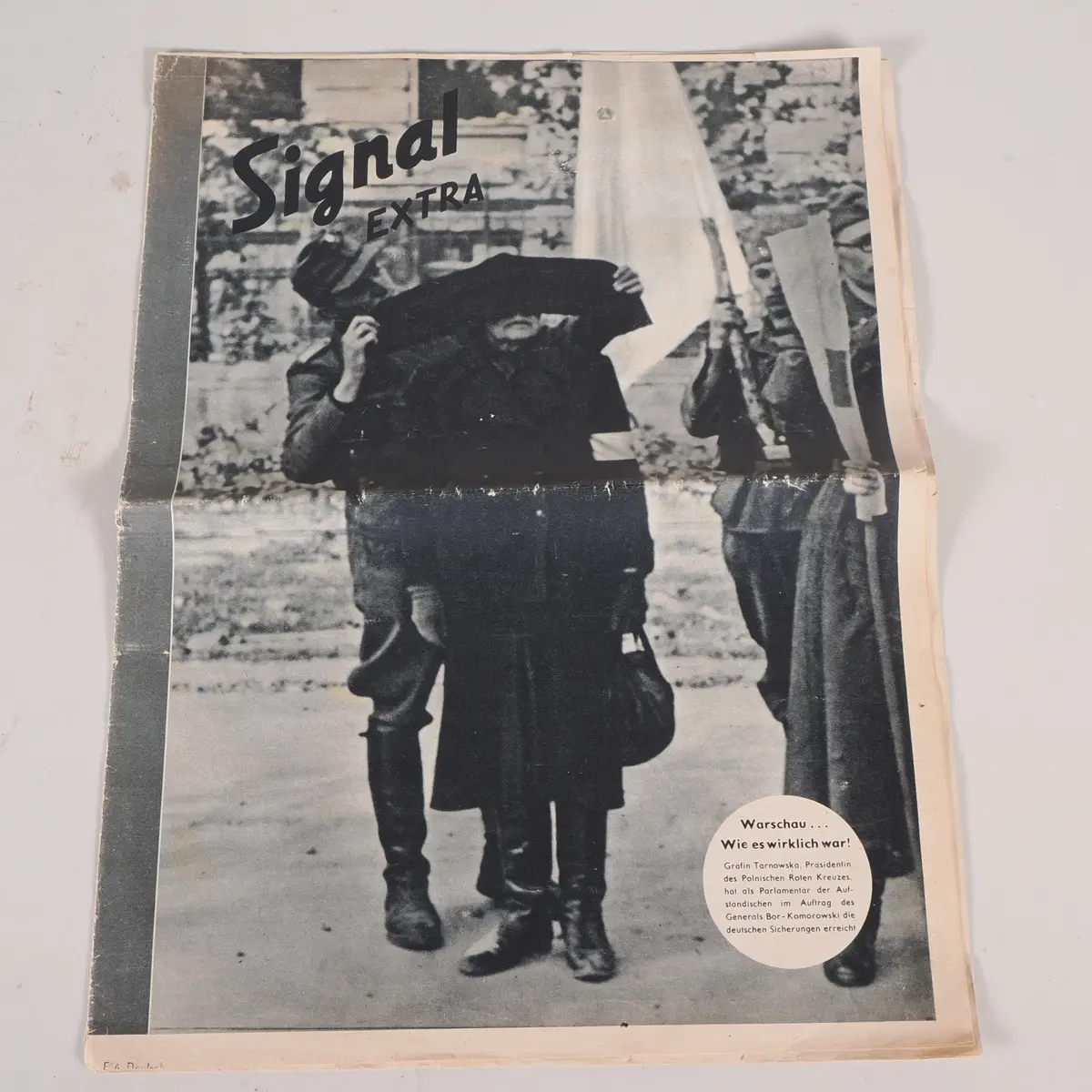 Los 2358: Original Zeitung SIGNAL Warschauer Aufstand 1944 SS Kriegsberichter
