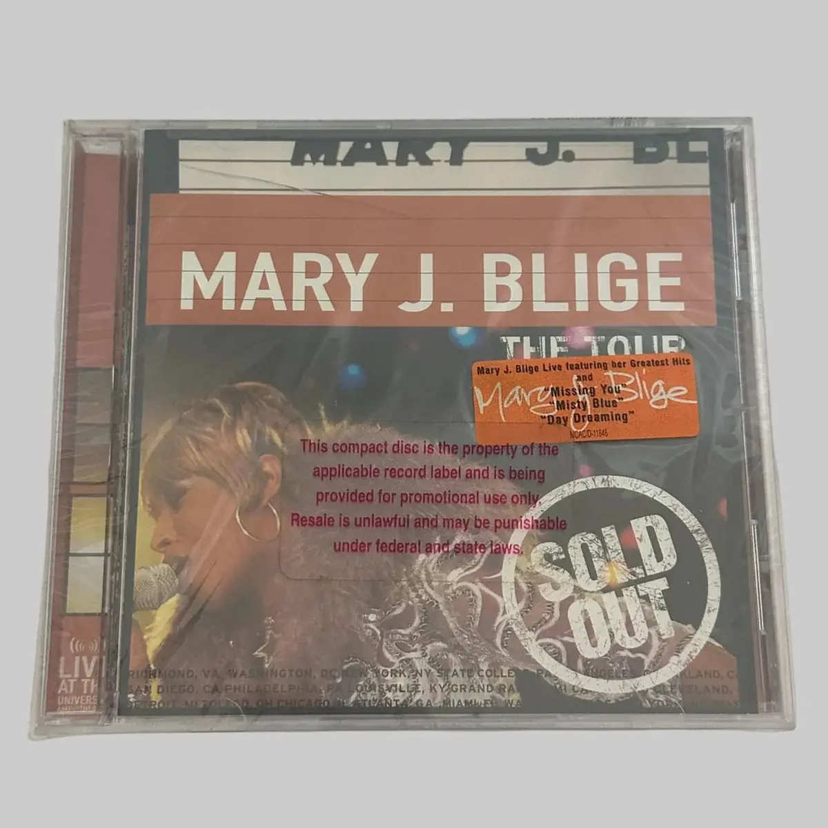 Mary J. Blige The Tour 1998 Sealed CD Promo MCAD-11848