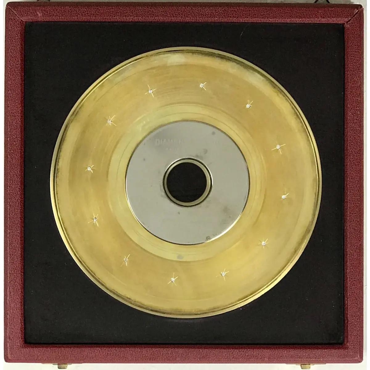 Edwin Starr 1987 Belgian 1ct. Diamond Record Award presented to Edwin