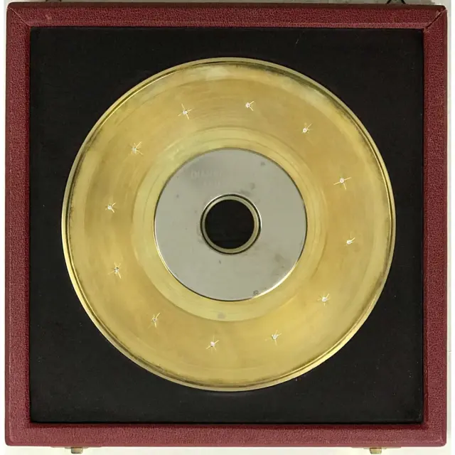 Edwin Starr 1987 Belgian 1ct. Diamond Record Award presented to Edwin