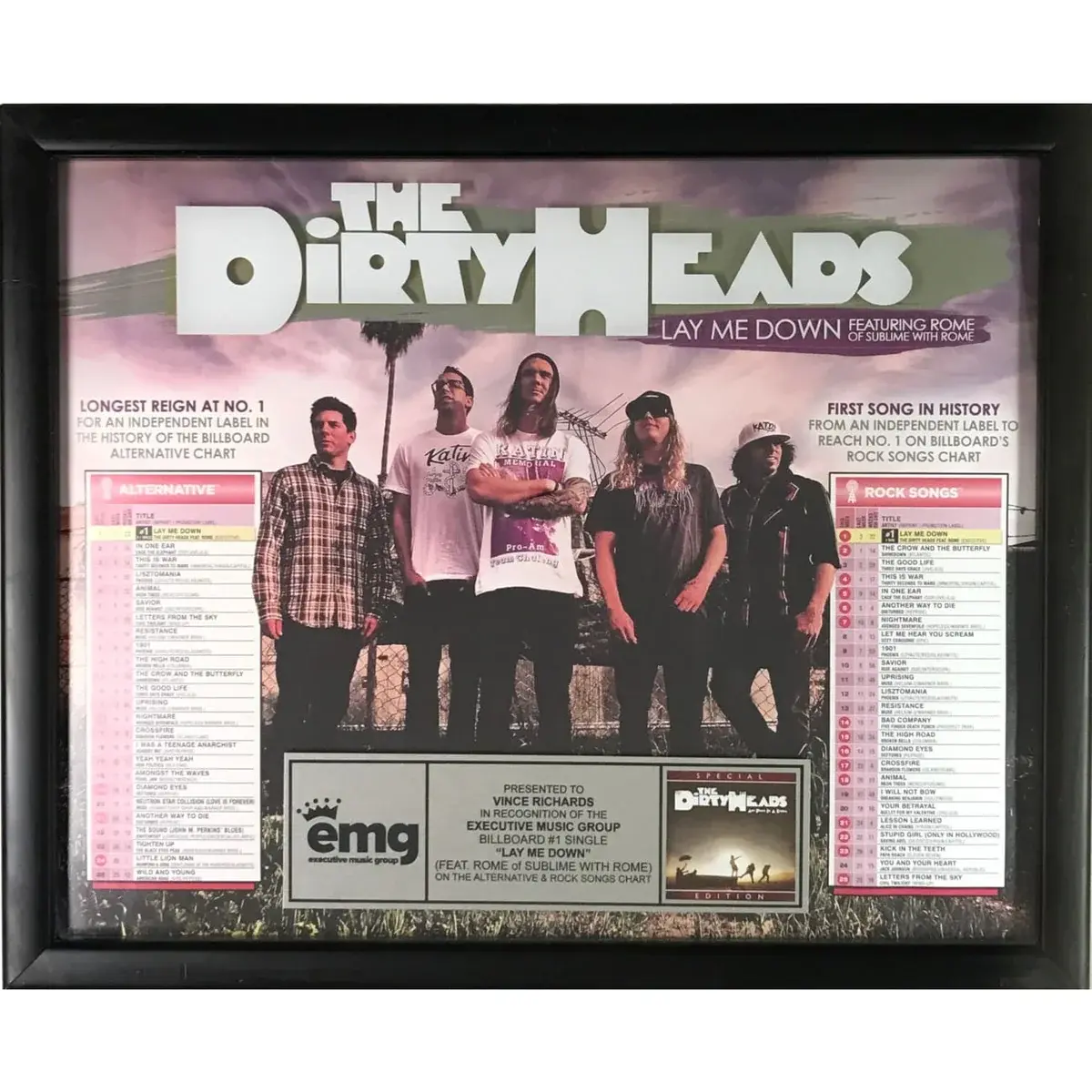 The Dirty Heads EMG Records Award