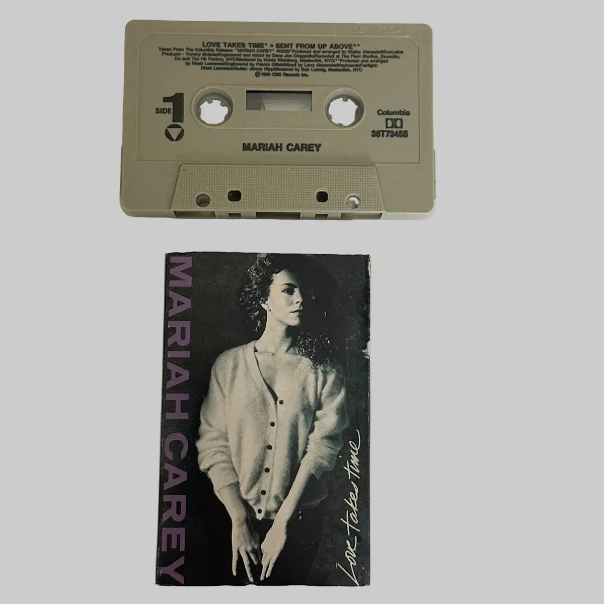 Mariah Carey "Love Takes Time" 1990 Cassette Single 38T 73455