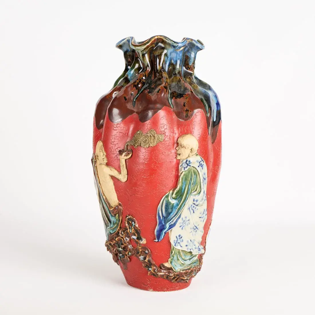Ishiguro Koko Japanese Sumida Gawa Pottery Vase