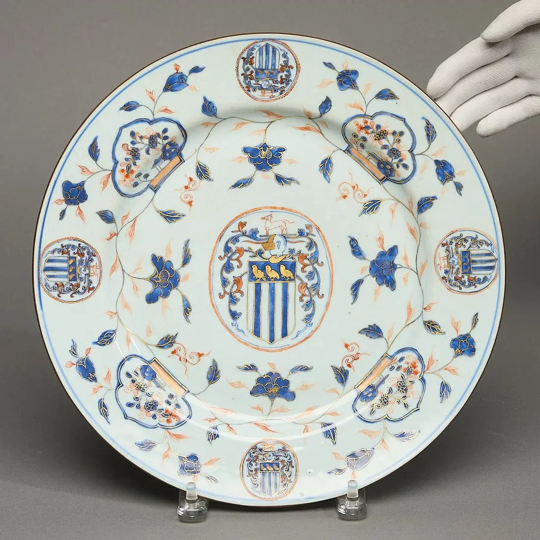 Lrg Early Chinese Imari Armorial Charger - Martin
