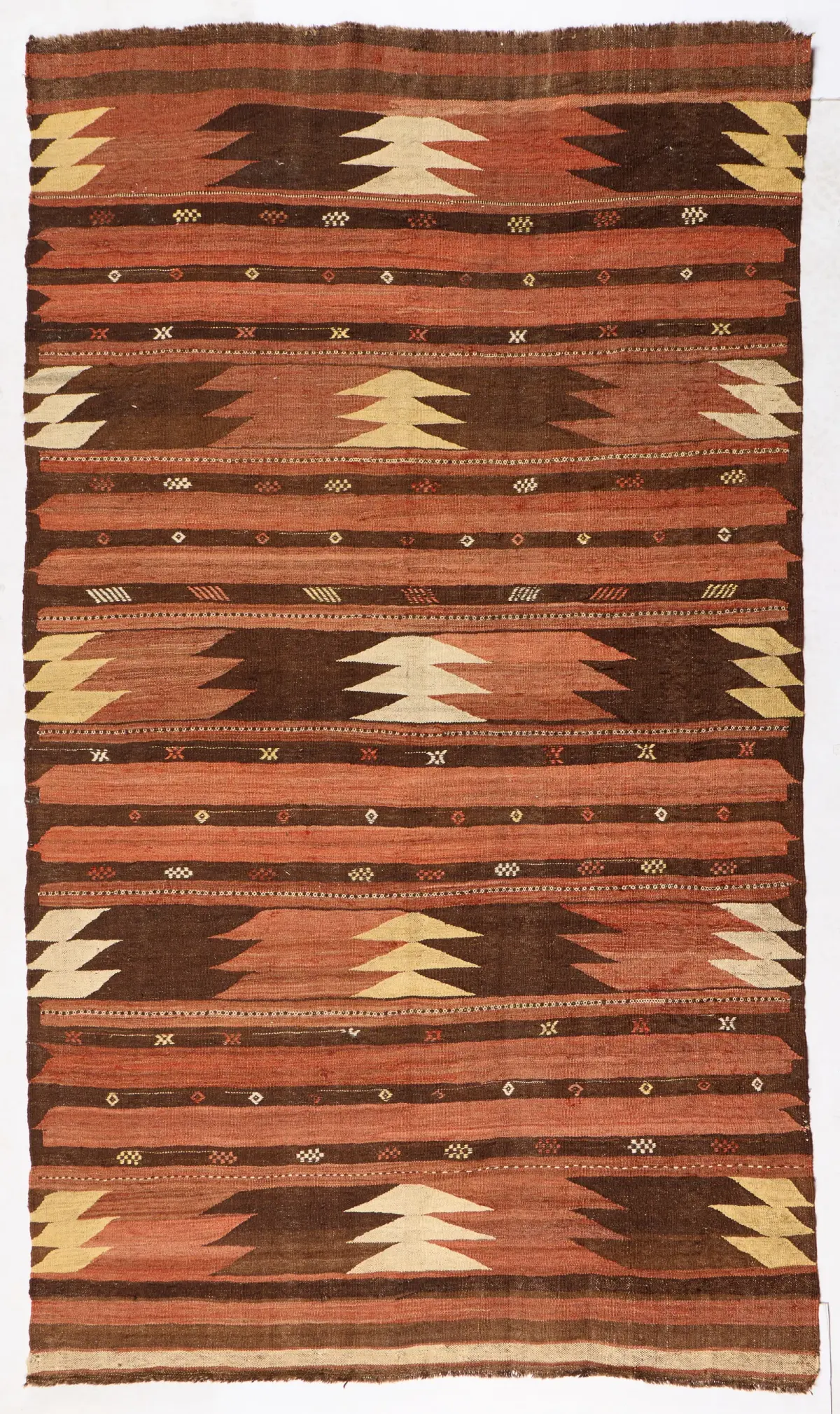 Mid-20th c. Afghan Maimana Kilim Rug 9' x 5'3"