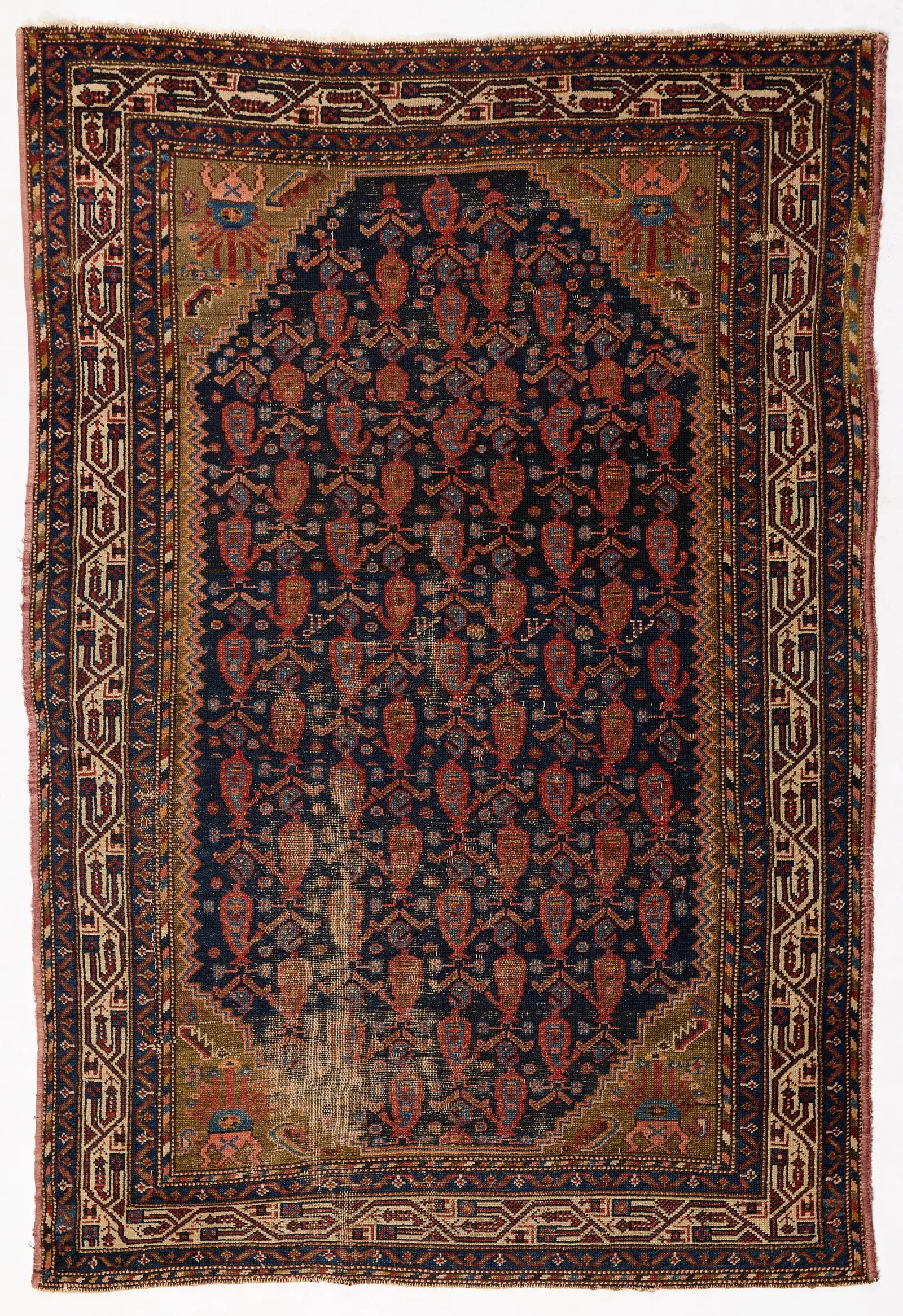 Early 20th c. Persian Malayer Rug 6'3"x4'3"