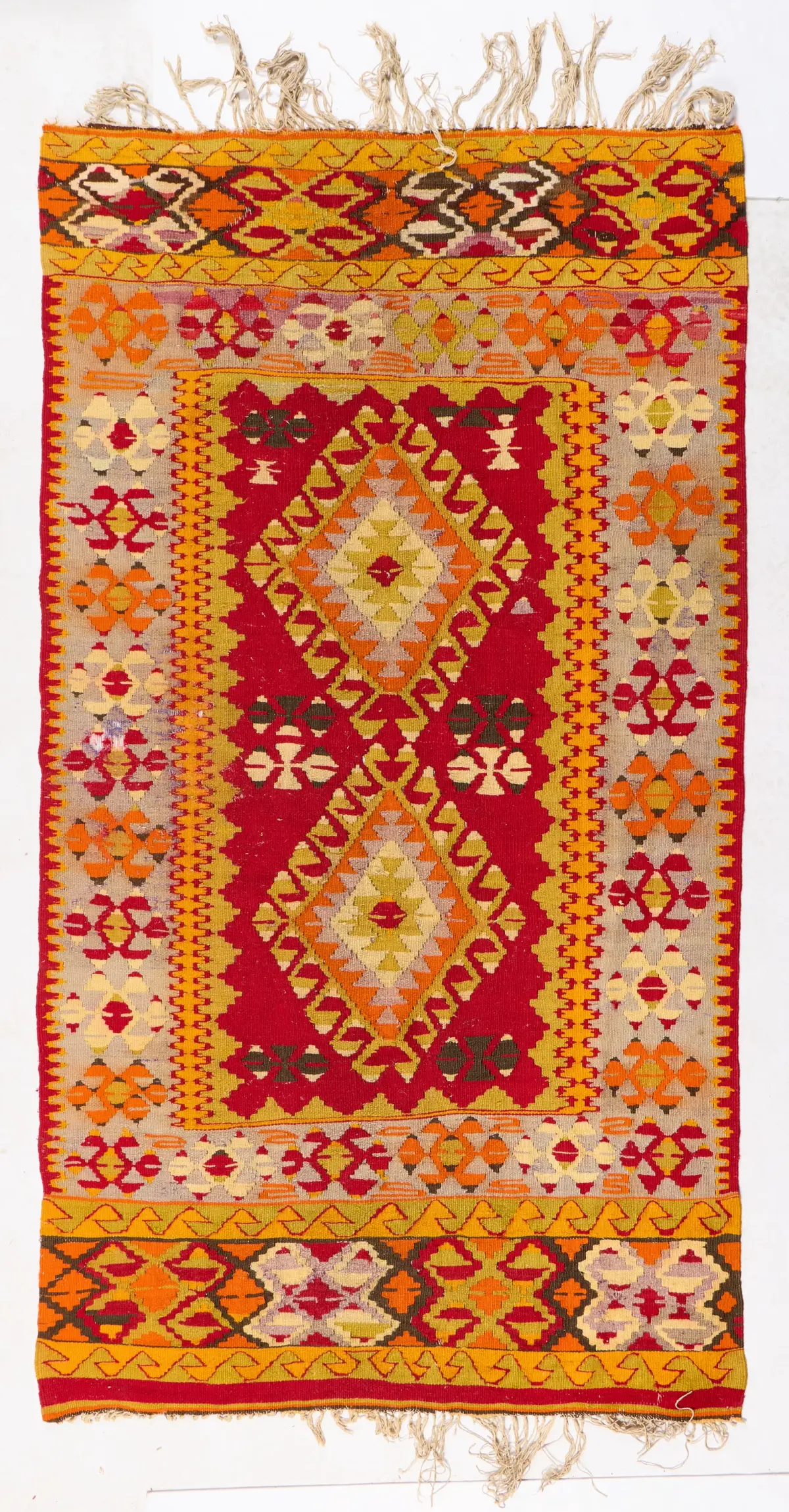 Turkish Kilim Flatweave Rug 7'10" x 4'3"