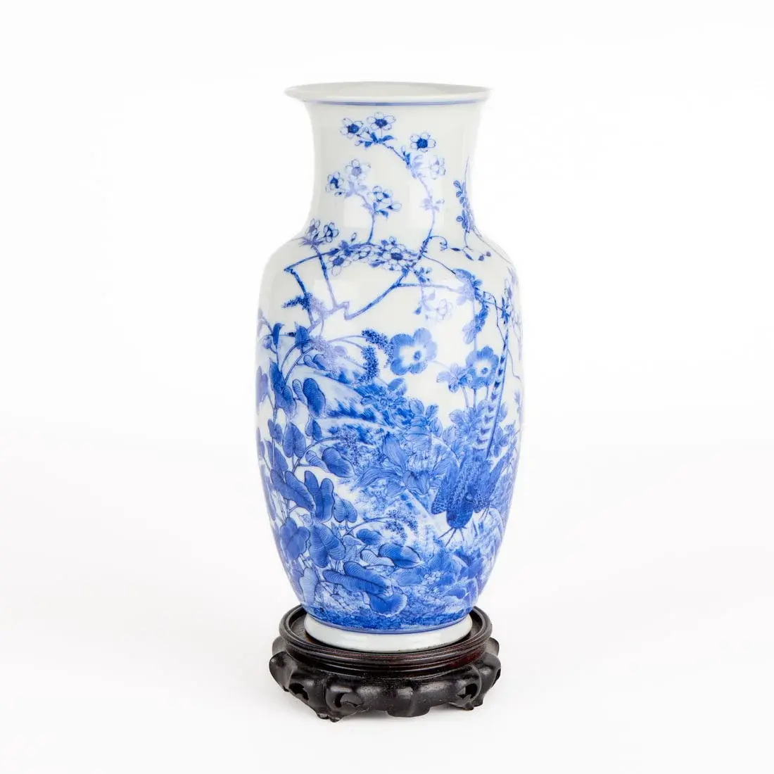 Kato Gosuke Japanese B&W Mino Porcelain Vase