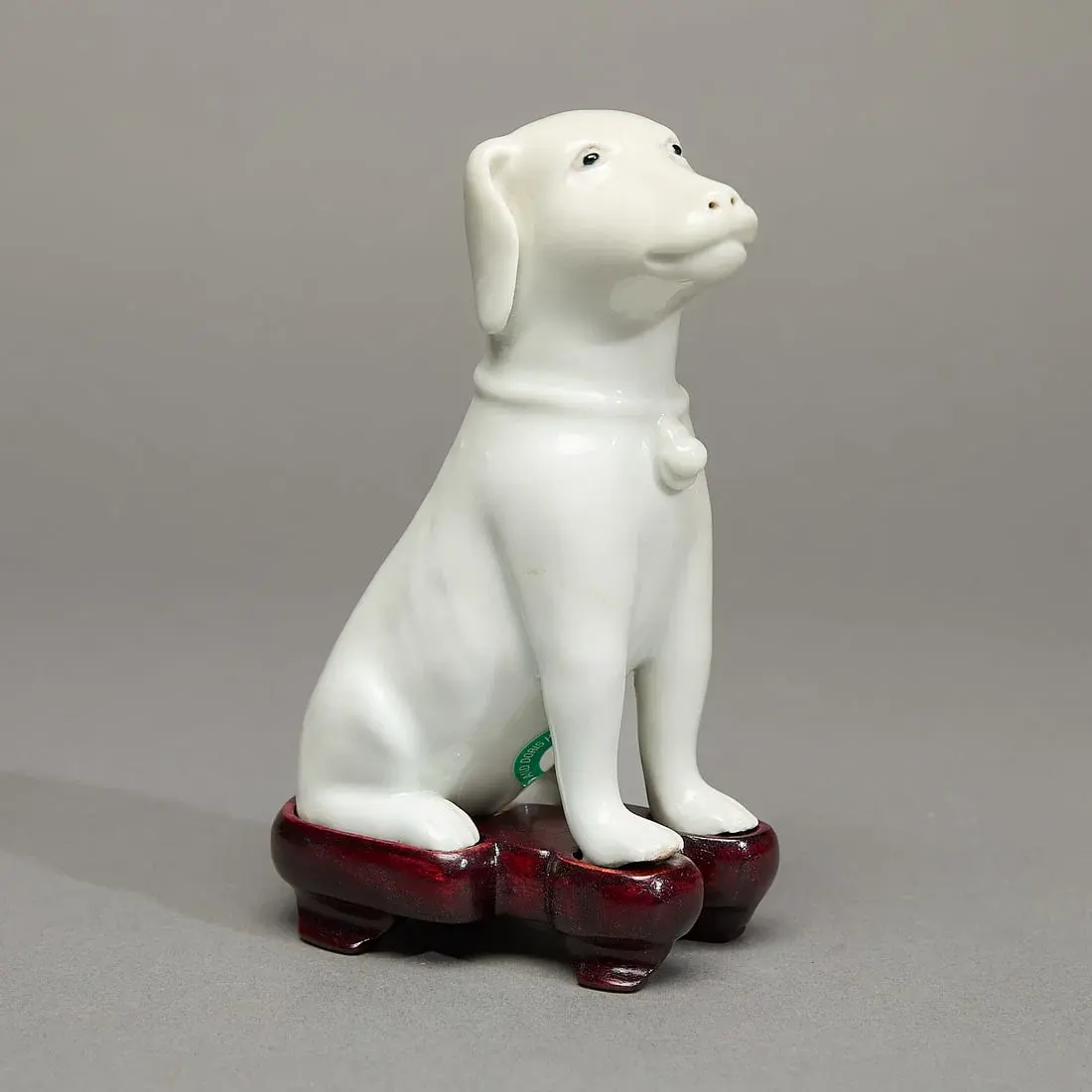 Chinese Export White Hound Figure